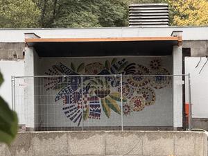 Umbau am Biergarten James June in Friedrichshain.