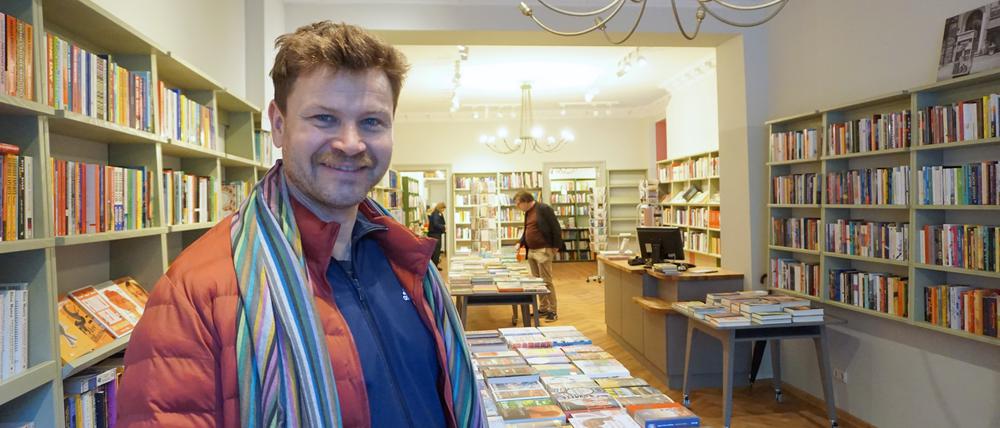 Stefan Liebermann ist mit der Berliner Buchhandlung "Marga Schoeller Bücher" umgezogen.