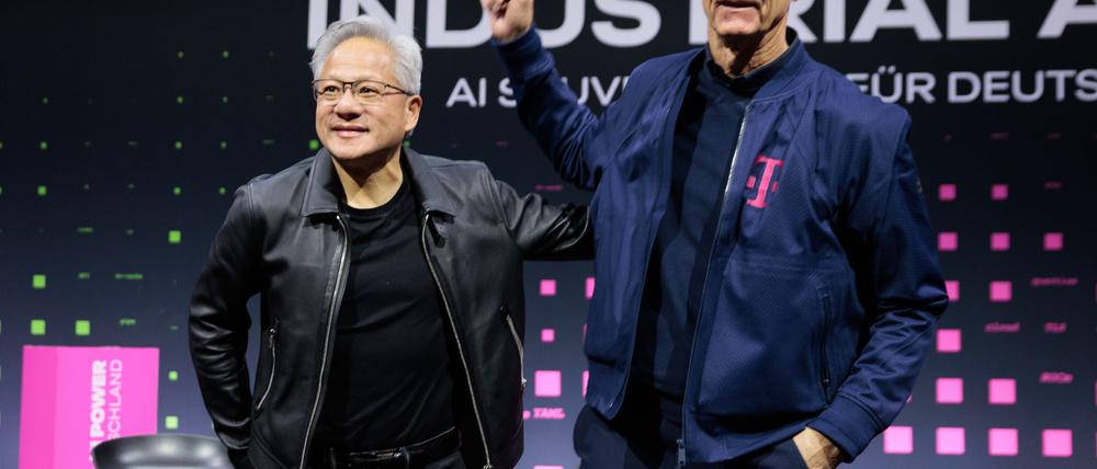 Nvidia und die Deutsche Telekom kooperieren bei einer KI-Fabrik in München. 