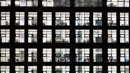 Büros im Europaviertel: Die Mieten von Gewerbeimmobilien in Frankfurt ziehen wieder an. (Archivbild)