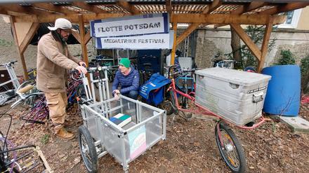 Der Lastenfahrradverleih „Flotte Potsdam“ wurde durch die Stadt gefördert.
