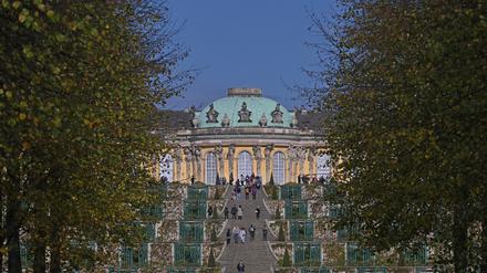 Park Sanssouci im Herbst.