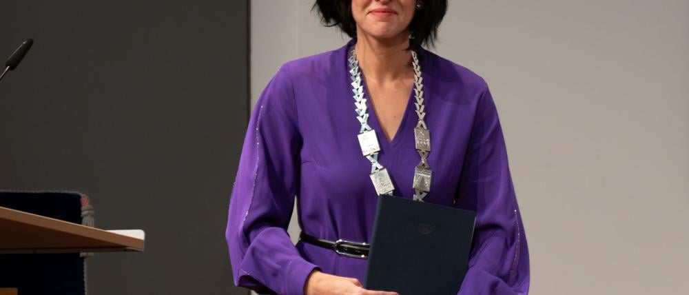 Noosha Aubel wurde am Abend bei einem Festakt in ihr Amt als Oberbürgermeisterin der Landeshauptstadt Potsdam eingeführt.
