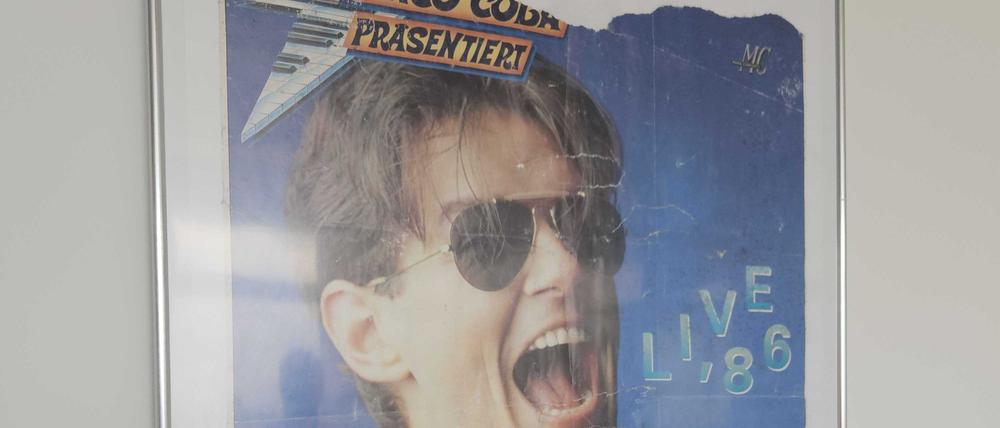 Das Falco-Plakat im Bahntower.