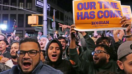 Jubel für Zohran Mamdani.