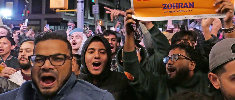 Jubel für Zohran Mamdani.