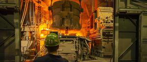 Vierter Sächsischer Stahlgipfel im Stahlwerk Freital 