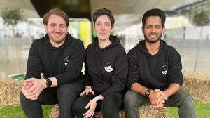 Das Gründungsteam von CinSOIL: Geschäftsführer Giorgi Shuradze, Chief Technical Officer Antonella Succurro und Chief Operating Officer Tavseef Shah.