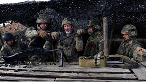 Ukrainische Soldaten an der Front
