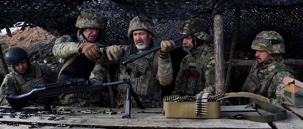 Ukrainische Soldaten an der Front