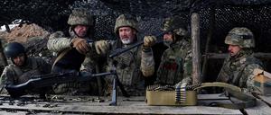 Ukrainische Soldaten an der Front