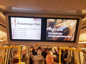 Dynamische Fahrgastinformation BVG U5.
