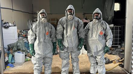 Das Drogenlabor in Nauen von innen.