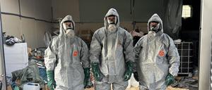 Das Drogenlabor in Nauen von innen.