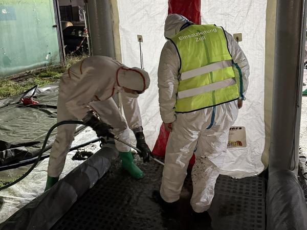 Das Drogenlabor in Nauen von innen.
Foto: Zollfahndungsamt Berlin-Brandenburg