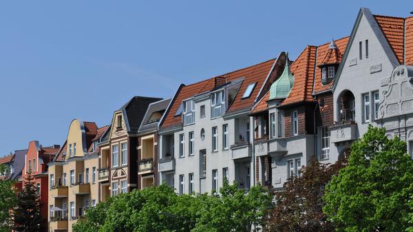 Altbauten in der Alsenstrasse in Berlin Steglitz.