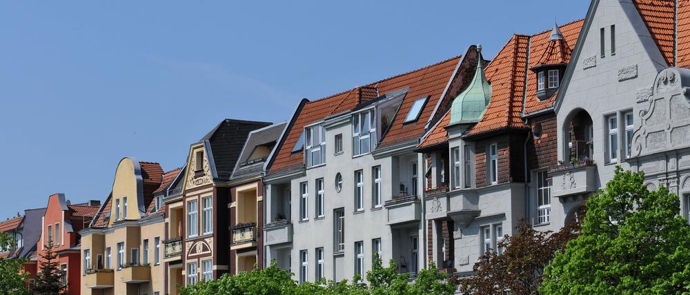 Altbauten in der Alsenstrasse in Berlin Steglitz.