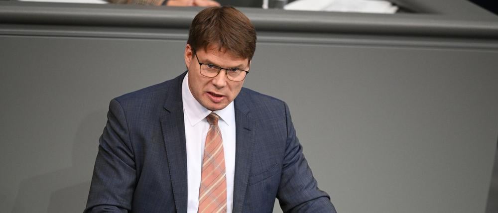 Der AfD-Abgeordnete Steffen Kotré spricht im Bundestag.