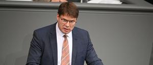 Der AfD-Abgeordnete Steffen Kotré spricht im Bundestag.