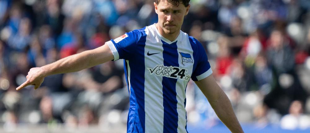 Linus Gechter muss für das nächste Hertha-Spiel passen (Archivbild).