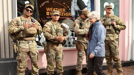 Mitglieder der US-Nationalgarde Ende Oktober in Washington. 