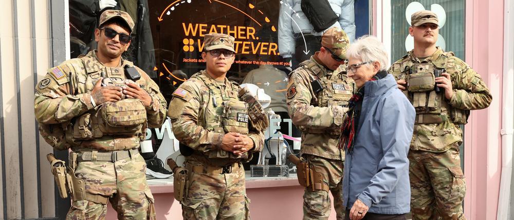 Mitglieder der US-Nationalgarde Ende Oktober in Washington