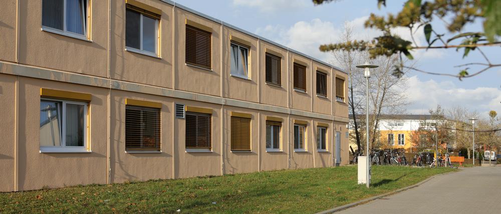 Die Flüchtlingsunterkunft in der David-Gilly-Straße in Potsdam-Bornstedt.