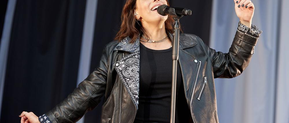 Silbermond-Sängerin Stefanie Kloß in Aktion. Die Band aus Bautzen feiert im Jahr 2027 ihr 25-jähriges Bandjubiläum. (Archivbild)