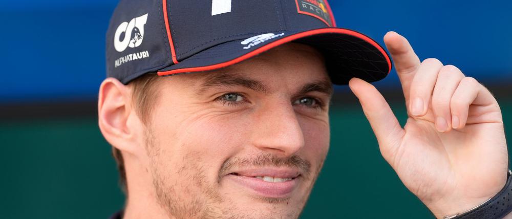 Titelverteidiger Max Verstappen in der Rolle des Jägers - er bleibt entspannt.