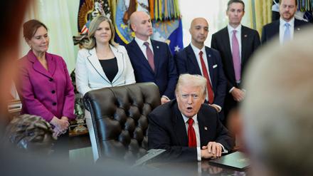 Während einer Pressekonferenz von Donald Trump gab es einen medizinischen Notfall.