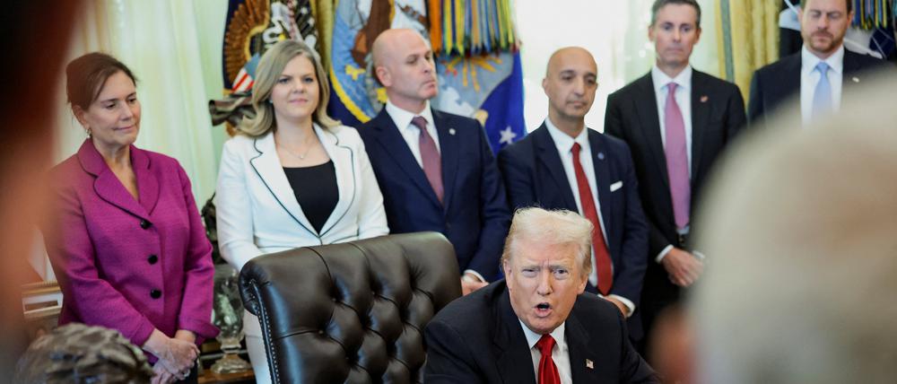 Während einer Pressekonferenz von Donald Trump gab es einen medizinischen Notfall.