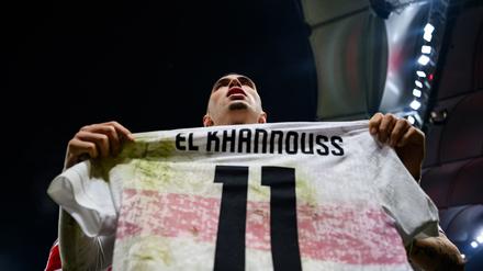 Bilal El Khannouss jubelt nach seinem Tor