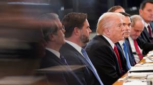 Donald Trump bei einem Treffen im Weißen Haus