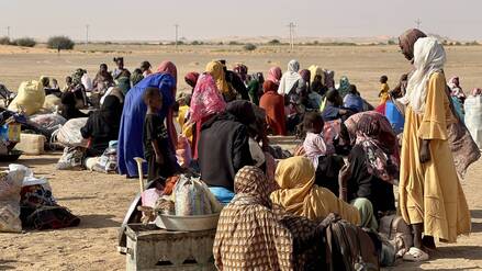 Geflüchtete im Sudan.