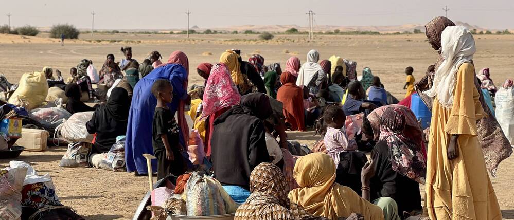 Geflüchtete im Sudan.