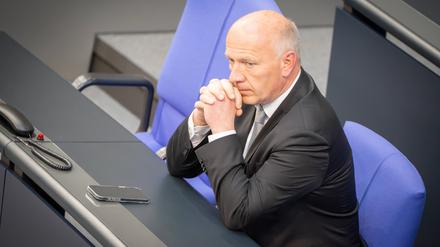 Bundestagssitzung vom 14. Mai 2025 - Kai Wegner, Regierender Bürgermeister von Berlin - CDU - im Deutschen BundestagBundestagssitzung vom 14. Mai 2025 -, Berlin Berlin Deutschland Bundestag *** Bundestag session of May 14, 2025 Kai Wegner, Governing Mayor of Berlin CDU in the German Bundestag Bundestag session of May 14, 2025 , Berlin Berlin Germany Bundestag