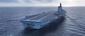 Chinas neuer Flugzeugträger „Fujian“.