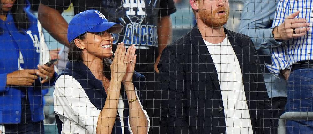 Beim Spiel der L.A. Dodgers gegen die Toronto Blue Jays hatten Harry und Meghan deutlich ihre Unterstützung für das Team aus Los Angeles gezeigt. (Archivbild)