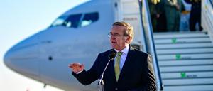 Aus Seattle über Island direkt nach Berlin – die P8-A Poseidon des US-Flugzeugherstellers Boeing.