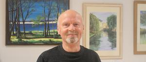 Bernd Ostehr malt am liebsten Urlaubserinnerungen, weil er dann die Reisen nochmal durchlebt.