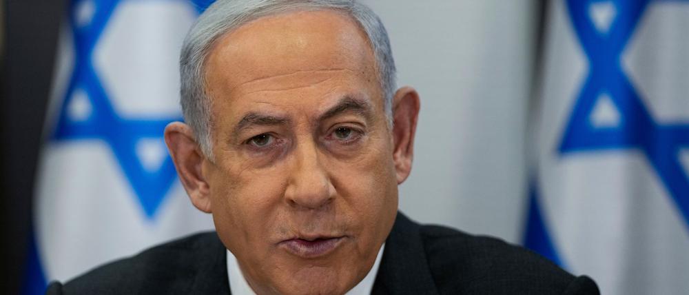 ARCHIV - 24.12.2023, Israel, Tel Aviv: Benjamin Netanjahu, Ministerpräsident von Israel. (zu dpa: «Netanjahu-Puppe in Türkei an Kran aufgehängt - Israel empört») Foto: Ohad Zwigenberg/AP/dpa +++ dpa-Bildfunk +++