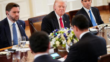 US-Präsident Donald Trump, Vizepräsident JD Vance und Außenminister Marco Rubio.