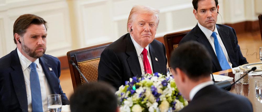 US-Präsident Donald Trump, Vizepräsident JD Vance und Außenminister Marco Rubio.