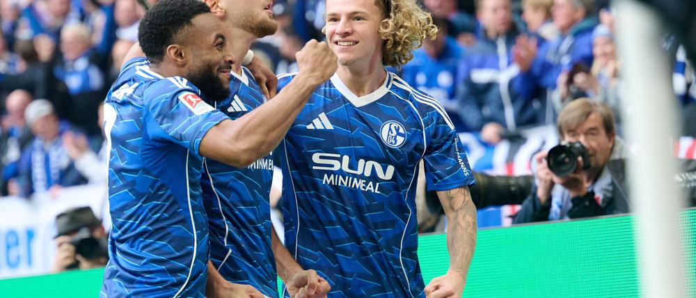Schalke hatte gegen Elversberg Grund zur Freude.