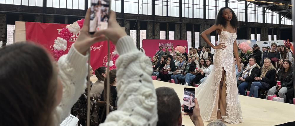 Die Brautmodenschau gehört auf der „Trau dich“!-Messe jedes Jahr zum Highlight.