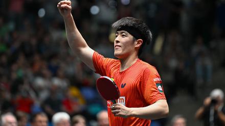 Tischtennis-Profi Dang Qiu.