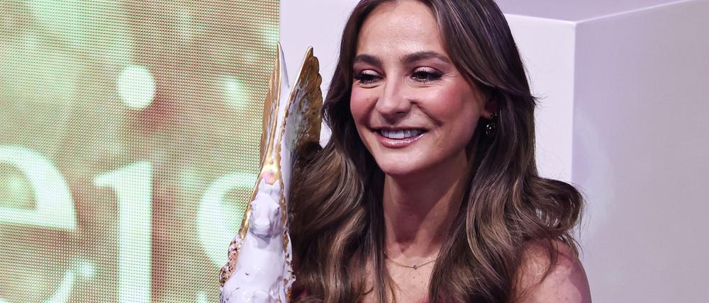 Bahnrad-Olympiasiegerin Kristina Vogel wurde beim Deutschen Sportpresseball geehrt.