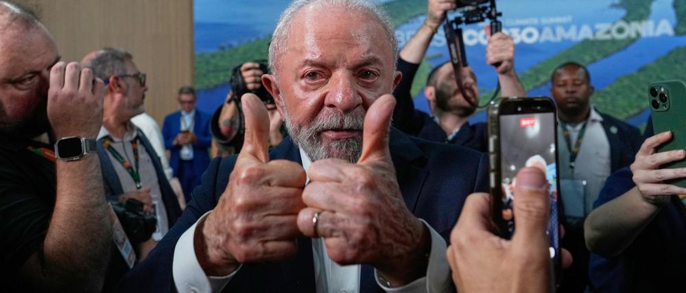 Verbreitet Zuversicht und strahlt Entschlossenheit aus: Brasiliens Präsident Lula.