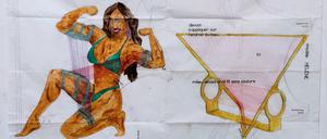 Lisa Premke, Geometric Bodies: Hyperboloid Paraboloid Double Biceps, 2022.