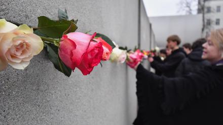 In Berlin wird an den Mauerfall 1989 erinnert.